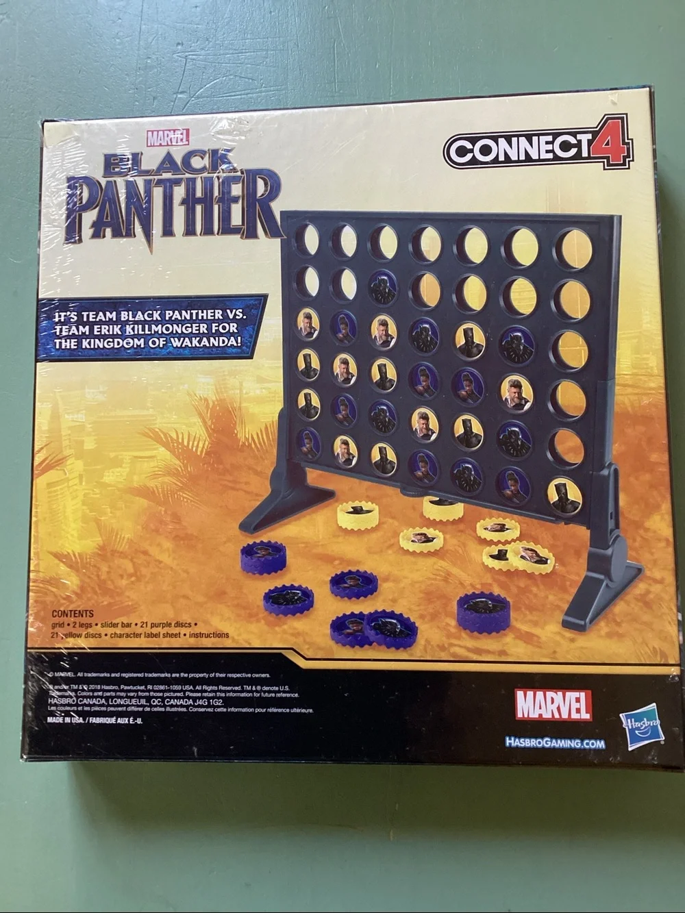 Connect 4 Marvel Black Panther Edition “Battle for the Throne” *New Sealed